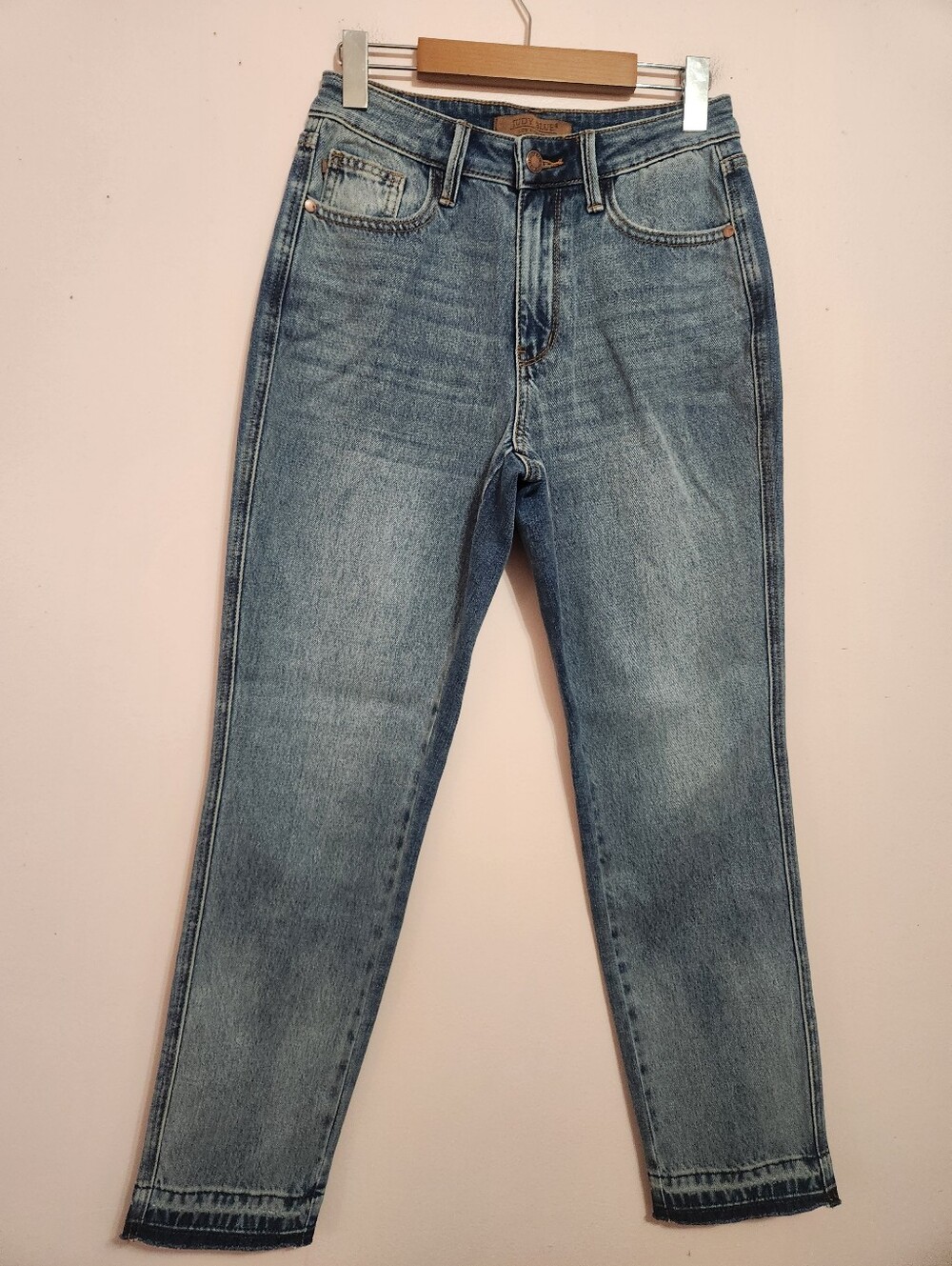 Judy Blue Boyfriend Fit High Rise Faded Wash Denim Jeans Size 3/26